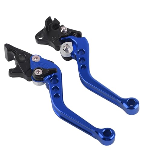 BAFOVY Zerone CNC Aluminum Motorcycle Brake and Clutch Levers Handle Set, Blue - color: Blue