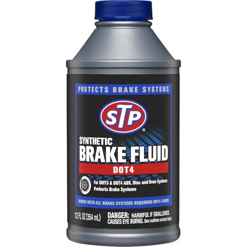 STP Synthetic Brake Fluid, Dot 4 Brake Fluid Protects_Brake Systems, ABS, Disc and Drum Systems, 12 Oz, STP (Pack of 6) - size: 12 Ounce (Pack of 6), style: Fluid
