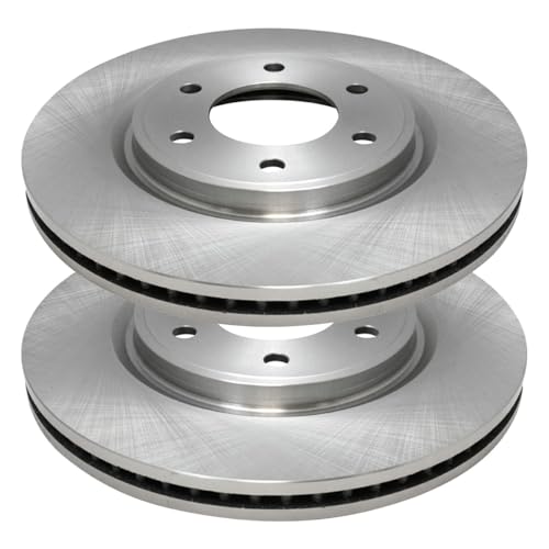 AutoShack Front Vented & Rear Solid Brake Rotors & Premium Pads - style: Brake Rotor & Premium Pad