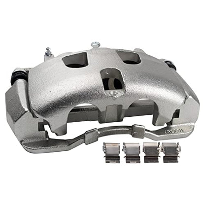 TRQ Front Driver and Passenger Side Brake Caliper Set Caliper Brackets - style: CLA32434