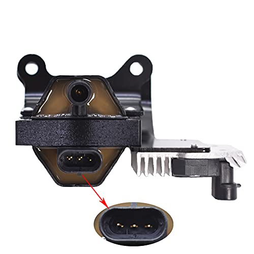 WFLNHB Ignition Coil DR-49 with Ignition Module D577 Replacement for Chevy