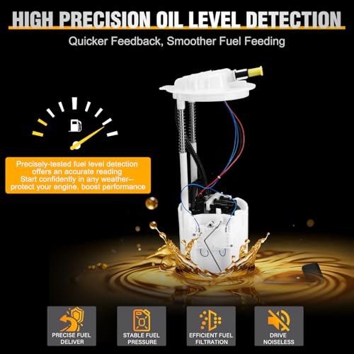 Nilight Fuel Pump Assembly E7270M for Ram 1500 2011-2017 V8 5.7L, V6 3.7L - size: Ram 1500 2011-2017 E7270M