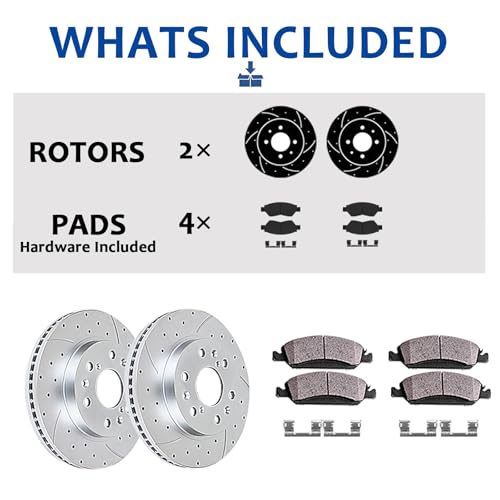 Acinoparts Front Brake Kit for Toyota Sienna Highlander Lexus RX350 - size: HMBK20602