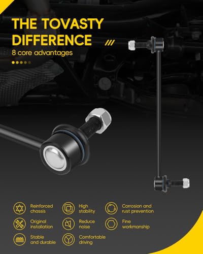 TOVASTY Front Sway Bar Links for Dodge Grand Caravan 1996-2019 - color: K7258