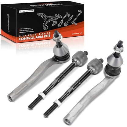 A-Premium Front Inner Outer Tie Rod End Kit Fix Uneven Tire Wear