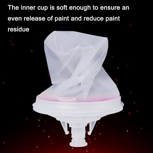 Disposable Paint Sprayer Gun Cup 20 Ounce(600ML) Kit with 10 Cups and Lids System, 1 Hard Cup with Retainer Ring, 2 Plugs, 1 Paint Stirrer, 10 Paint Strainers for Automotive Commercial Coatings - size: 20 Ounce kit 10pcs