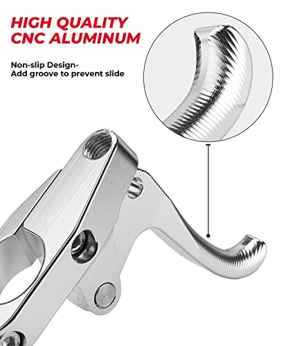 KEMIMOTO Finger Throttle Compatible with Wave Runner Jet Ski Silver Aluminum Alloy - color: Silver