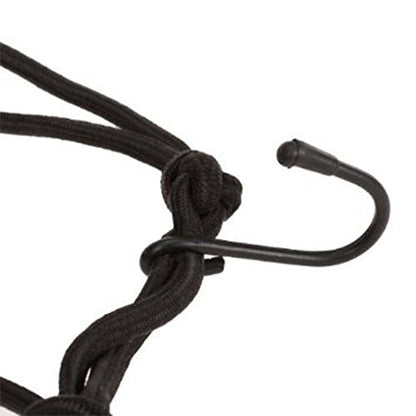 Heavy Duty Cargo Net for Pickup Truck Bed - Stretches from 1' x 1' to 3' x 3' - 12 Metal Carabiners - Compatible with Ford, Dodge RAM, Chevy, Toyota 3 Size