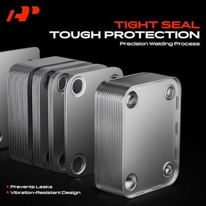 A-Premium Transmission Oil Cooler Compatible with Chevrolet, GMC, Cadillac