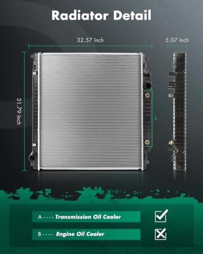 SCITOO Engine Coolant Radiator Assembly for Ford - size: 2171
