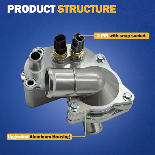 Aluminum Thermostat Housing Upgrade Compatible with 2001-2005 Ford Explorer