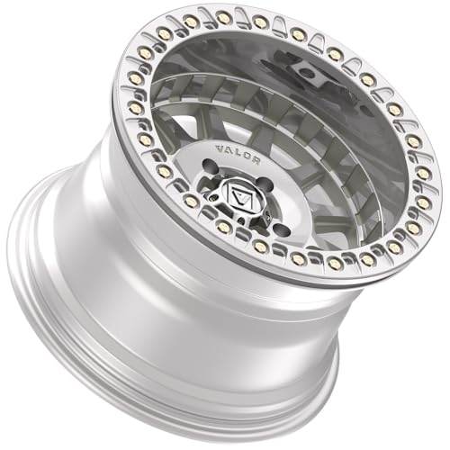15x10 Valor Offroad V09 Raw Machined BEADLOCK UTV Wheel 5x4.5 (0mm)