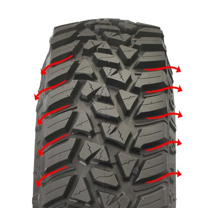 GBC Parallax 31X10-R15 10-Ply Rated All-Terrain UTV Performance Tire—TIRE ONLY - size: 31X10.00R15