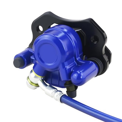 PRO BAT Rear Brake Master Cylinder Caliper With Brake Pad Assembly - color: Blue