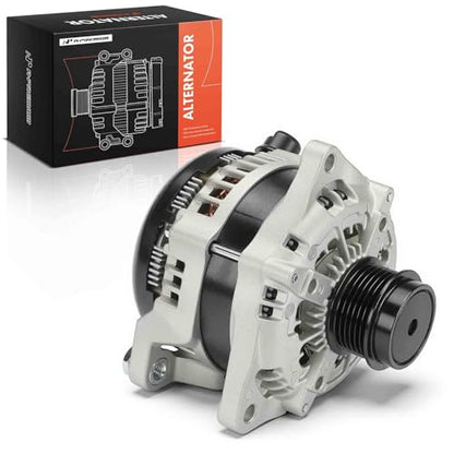 A-Premium Alternator, 12V 215A 6-Groove Decoupler Pulley Clockwise