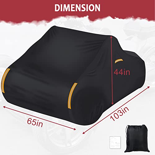 StarknightMT Ryker Cover Waterproof Vent All Weather Protection PU Cover
