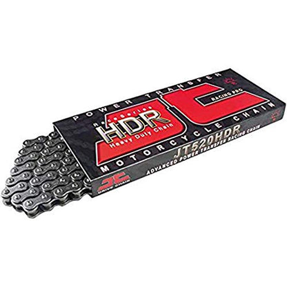 JT Chain JTC420HDR106SL (420 Series) Black Steel 106 Link Heavy Duty Non O-Ring Chain with Connecting Link - size: 106-Links