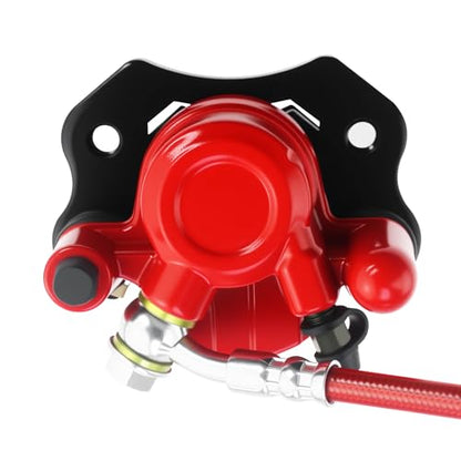PRO BAT 110cc Hydraulic Brake Kit Brake Master Cylinder Caliper - color: red