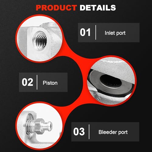 cciyu Front Left/Right Disc Brake Caliper Assembly With Bracket 18B5016A - size: Front Right[18B5016A]