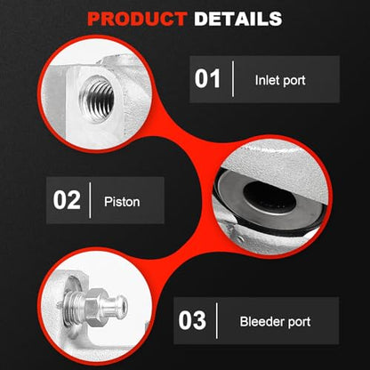 cciyu Front Left/Right Disc Brake Caliper Assembly With Bracket 18B5016A - size: Front Right[18B5016A]