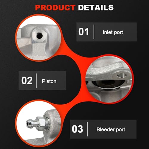 cciyu Rear Left & Right Disc Brake Calipers Assembly 18B4940 18B4941 - size: Rear[18B4940+18B4941]
