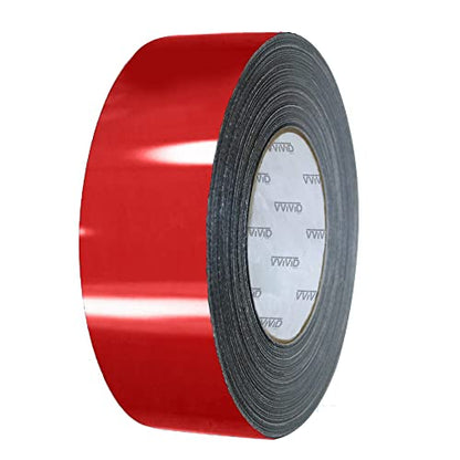 VViViD Gloss Vinyl Detailing Wrap Tape 2 Inch x 20ft DIY Roll (Gloss Red) - color: Gloss Red