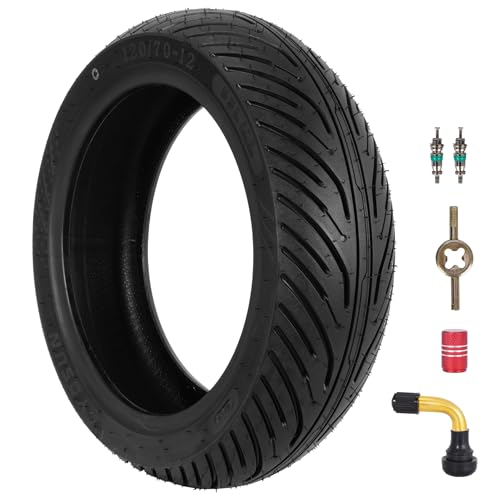 120/70-12 Tubeless Tire for Scooter, Moped, Tricycle - Bias-6PR 58 L-1 PACK - size: 120/70-12