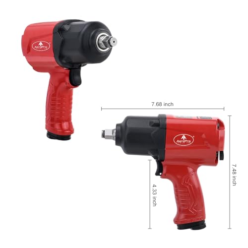 AEROPRO TOOLS 1/2-Inch Aluminum Air Impact Wrench(A398) - style: 1380 ft-lbs | Aluminum Housing