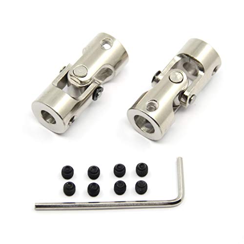 2 Pcs 6mm to 8mm Universal Joint Shaft Coupling for Motor - size: 6-8mm