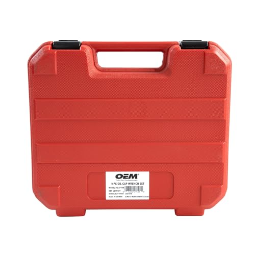 OEMTOOLS 27199 9-Pc Oil Filter Cap Wrench Set, Oil Filter Wrench Set Includes Adjustable and Universal Wrenches, Oil Filter Removal Tool Set Compatible with 3/8" Drive Tools - size: 9-Piece Set
