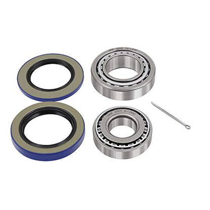 XiKe 8,000 lb Axles Trailer Bearings Kit 25580/25520 & 02475/02420, 1 Set - size: 25580/20 ＆ 02475/20 + Seal ID 2.125'' ＆ 2.250'', style: Pack 1 Set