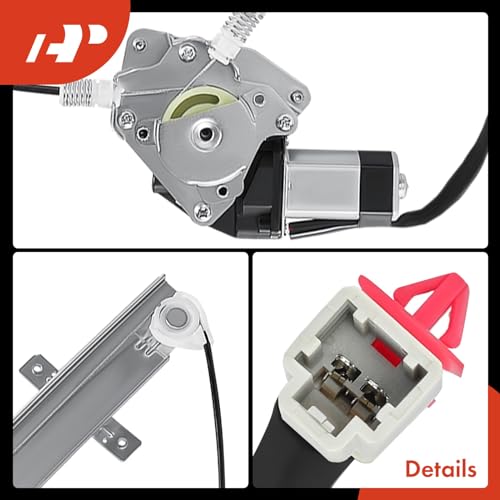 A-Premium Front Passenger Side Power Window Regulator with Motor (2-Pin) - size: Front Passenger Side