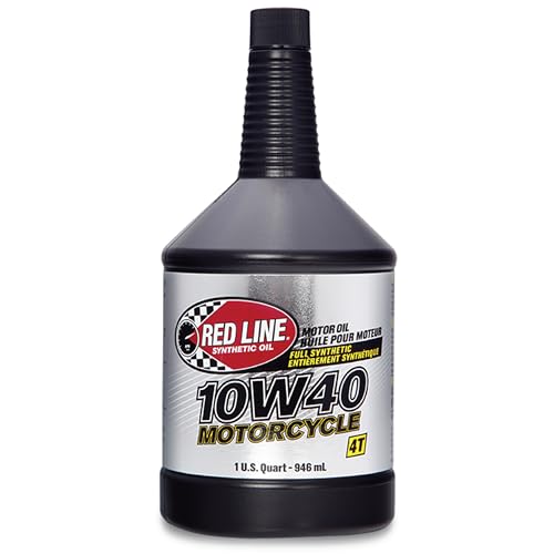Red Line 42404 10W40 Synthetic Motorcycle Motor Oil - 1 Quart - size: Quart