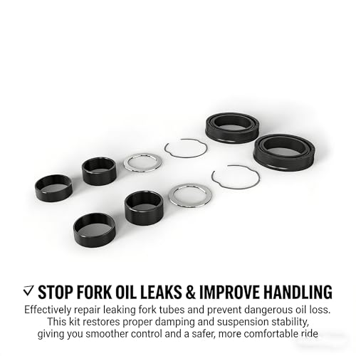 41mm Fork Seal Kit 36692 for Harley Davidson 1984 Wide Glide, 2 Pack