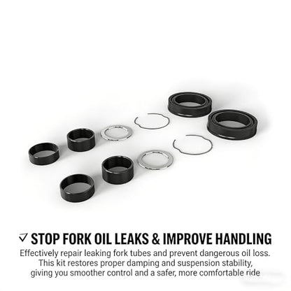 41mm Fork Seal Kit 36692 for Harley Davidson 1984 Wide Glide, 2 Pack
