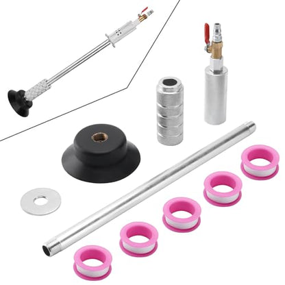 Air Pneumatic Car Dent Puller, Pneumatic Air Suction Dent Puller Slide Hammer, Auto Body Repair Suction Cup, Auto Body Dent Remover Hand Tools Kit with 5 Tapes for Vehicle Auto Body