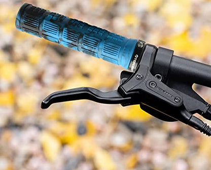 TOPCABIN Double Lock Bicycle Handlebar Grips - Rubber Comfortable BMX Mountain Bike Grips - color: Blue Camouflage