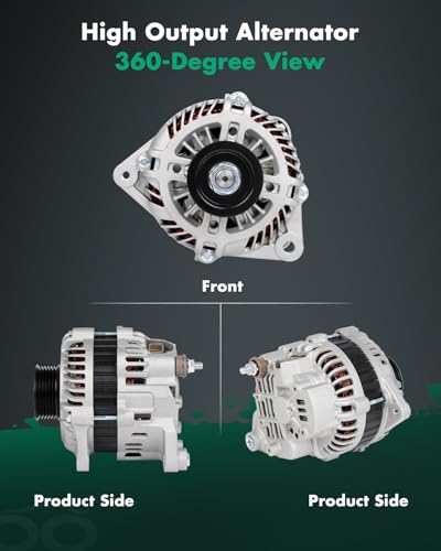SCITOO 110A Alternator Fits for Nissan for Pathfinder 2004, 350Z 2003-2006 - size: 130A, style: 11150 Alternator
