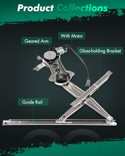 SCITOO Power Window Regulator With Motor For Ford For Mustang - style: 741-126 and 741-127