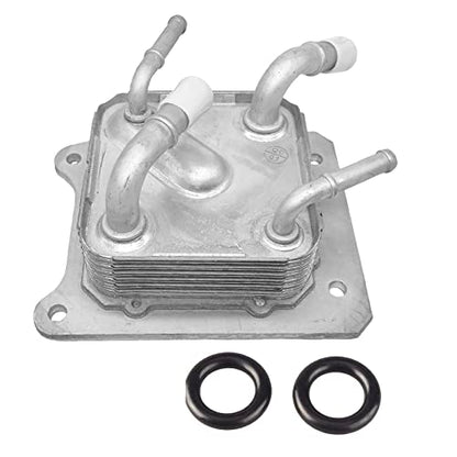 Engine CVT Transmission Oil Cooler 21606-28X0B with O-Rings Compatible with 2013-2019 Nissan Altima Maxima Murano Pathfinder Quest Rogue 2.5L & 3.5L 4/6 Cylinder Engine