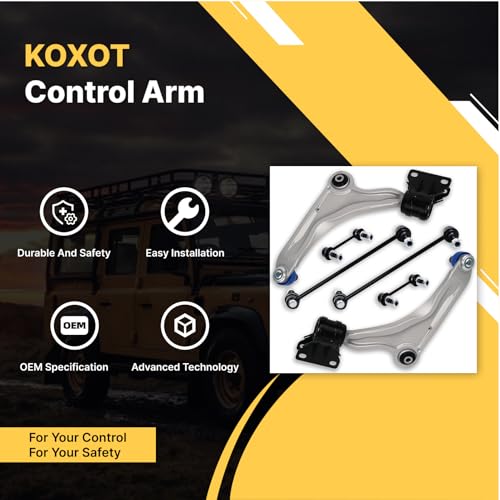 6Pc Front Lower Control Arm Sway Bar Links Compatible With Ford 2013 2014 2015 2016 2017 Fusion, Compatible With Lincoln 2013 2014 2015 2016 2017 2018 MKZ, K623000 K623001 K750740 K750744 K80252 - size: 6Pcs front control arm suspension kit