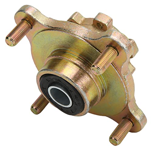 Wheel Rim Hub Assembly 4 Stud Brake Wheel Rim Front Disc Steel Alloy Wheel Rim Hub for Go Kart ATV 4 Wheeler