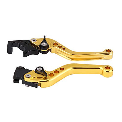 Tbest 125 X,Brake Lever Handle,1 Pair of 22mm 7/8 CNC Aluminum Motorcycle Clutch Drum Brake Lever Handle Universal for Most of Motorcycles,Scooters and Electric Bike(Yellow) - color: Yellow