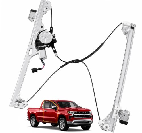 741-443 Front Right Passenger Side Power Window Regulator with Motor - size: 741-443