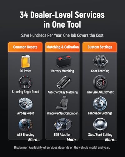 FOXWELL NT919BT All System Diagnostic Tool - Automotive Bidirectional Scan Tool, 3000+ Active Tests, 34 Maintenances, ECU Coding, CAN FD & DoIP, Lifetime Free Update, Car OBD2 Scanner for 140+ Brands