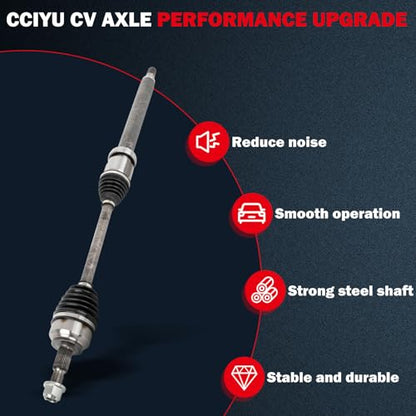 CCIYU CV Axle Shaft Assembly for Ford for Focus 2012-2018 662305 - size: 17-5801