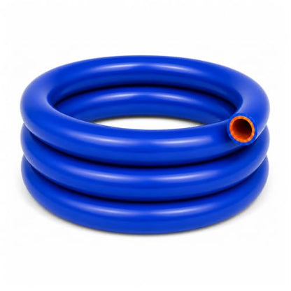 1" ID x 5 FT Silicone Heater Hose, 3-Layer Reinforced, Blue