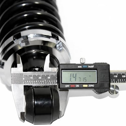 Rear Street Rod Coil Over Shock SET Black Coated Springs (Spring Rate:180) - size: Spring Rate:180