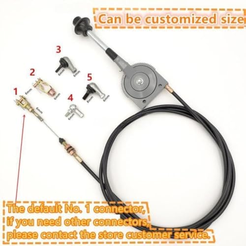 Bold Hand Throttle Controller Cable Auto Parts Sprinkler Diesel Truck Excavator Modification Custom Manual Throttle Cable Parts (1M) (7M) - color: 7M