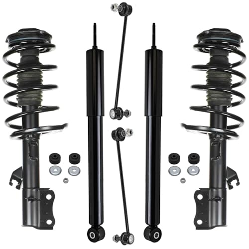 Detroit Axle -Front Suspension Kit For 2014-2016 Nissan Sentra S SL SR SV - size: 6AQS47295/ strut shock sway kit